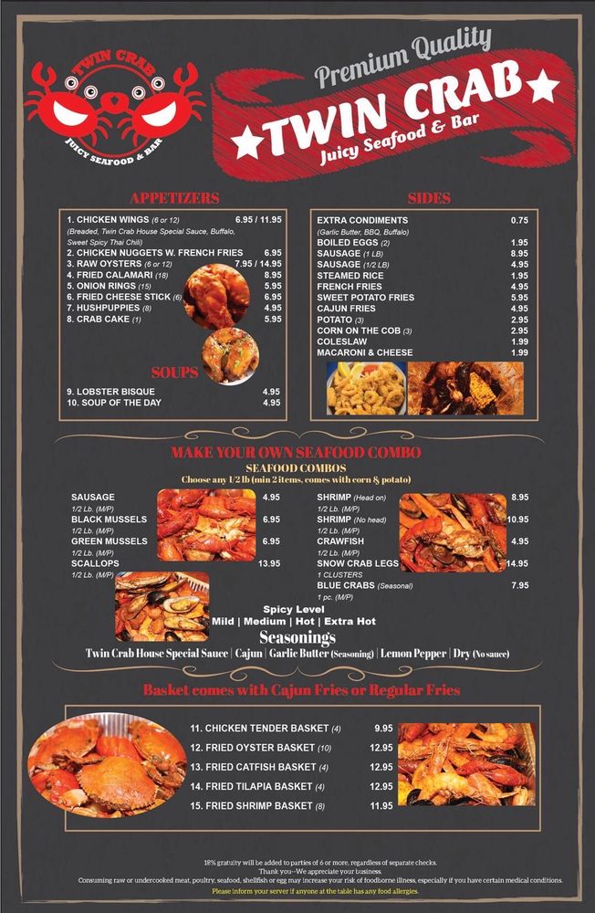Twin Crab Menu - Image 5